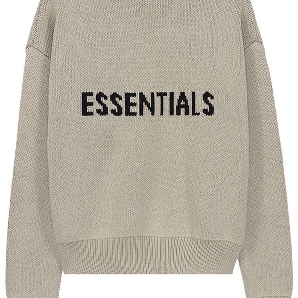 Essentials Cream Knit Pullover - image 1